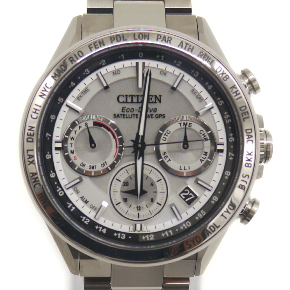 CITIZEN Eco-Drive GPS Satellite Radio-Controlled Watch Double Direct Flight C...